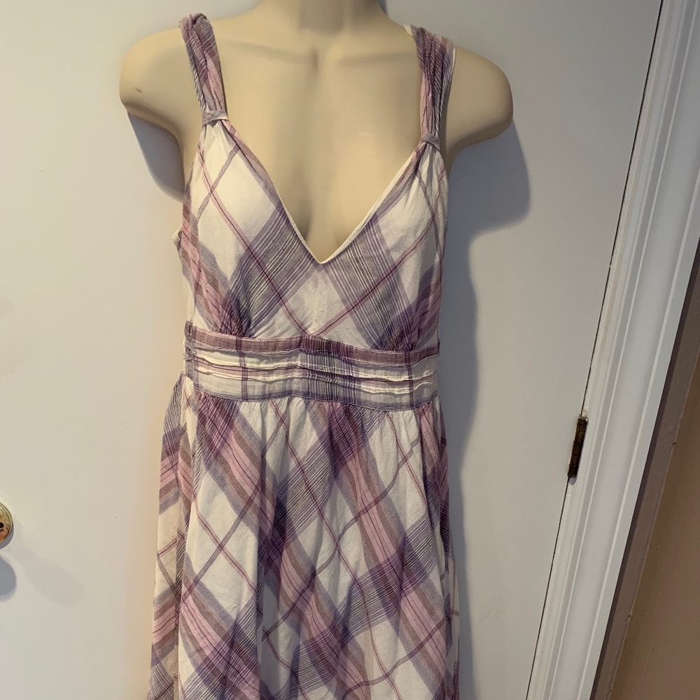 Converse plaid cotton dress